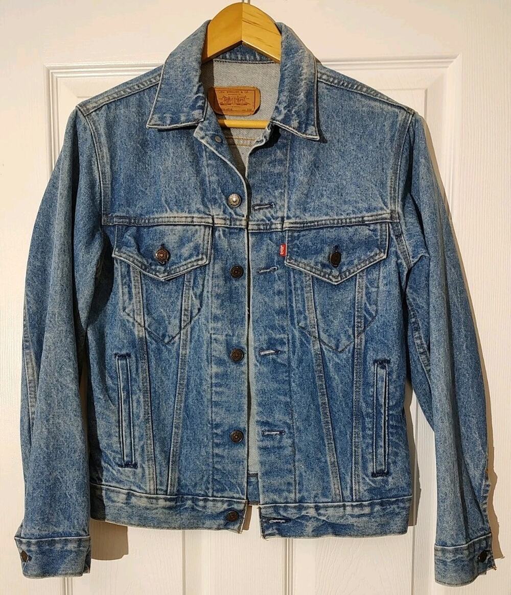 Vintage 80s Levis Type 3 Denim Trucker Jean Jacket 70506 0216 Size 36R